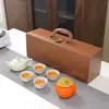 Juego de té cultural y creativo estilo chino, set de regalo para clientes, recuerdos, regalos de empresa prácticos con impresión de logo