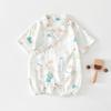 Mono de gasa fina de verano para bebé, ropa para recién nacidos, nuevo estilo chino, ropa de monje para recién nacidos, kimono transpirable