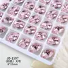 Rhinestones K9 de Alta Calidad para Uñas con Forma de Nido de Pájaro, Coloridos Cristales de Huevo de Paloma Lujosos y Deslumbrantes, Rhinestones de Punta Trasera para Uñas de Gama Alta