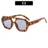 Nuevas Gafas de Sol de Moda Cuadradas con Doble Puente Unisex Protección Solar para Exteriores Clásicas Versátiles de Cruce de Fronteras Gafas de Sol de Gama Alta