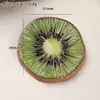 Acessórios de resina DIY de desenho animado, fatias de frutas extragrandes, presilhas de cabelo com cola de creme, fivelas de sapato, chaveiros, pingentes, acessórios