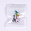 Hengjia equipo de pesca lentejuela metal VIB señuelo giratorio boca doblada cebo falso cebo de agua dulce vib chip desnudo venta al por mayor