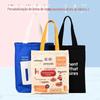 Saco de lona Bolsa Feminina Saco Artístico Tote Bolsa Estudante Snap Shoulder Bag Grande Capacidade Saco de Pano