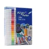 Canetas Marcadoras Acrílicas, à Base de Água, Secagem Rápida, À Prova d'Água, Conjunto de Pintura Infantil, Não Borra, Cores Camadas, 60 Cores, Canetas Aquarela de Feriado