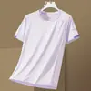 Seda de Hielo Manga Corta Hombres Mujeres Verano 2026 Camiseta Ligera Holgada Deportiva Transpirable Secado Rápido Ropa Elástica Pareja Uniforme Deportivo