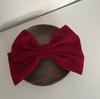 Presilha de Cabelo Infantil Veludo Laço Novo Vintage Estilo Coreano Elegante Versátil Presilha para Trás da Cabeça de Menina Acessórios de Cabelo
