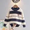 Suéter para Niños Niños 2025 Otoño e Invierno Nuevo Estilo Niños Medianos Ropa de Punto Ropa para Niños Suéter para Niños