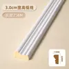 Tira de Borda para Parede de Fundo de TV com Flor de Canto Francês em Linha de PU Imitação de Gesso Tira Decorativa Teto Estilo Europeu Americano