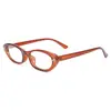 Gafas Retro Elegantes Triangulares Delgadas Ojo de Gato Estilo Europeo y Americano Ins Anti-Luz Azul Gafas Sin Graduación Versión Coreana