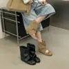 Zapatos de Plataforma tipo Ballet para Mujer 2026 Nuevo Verano con Diseño Hueco, Moño, Botines Cortos Casuales Versátiles