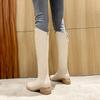 Botas ajustadas Botas vaqueras occidentales nuevas Botas de caballero puntiagudas de tacón grueso para mujer Botas largas Botas altas Caña larga