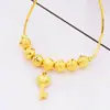 [Estilos múltiples disponibles] collar de llave de bolsa de la suerte de corazón de durazno chapado en oro latón collar de estrella de mar collar de oro arena de Vietnam