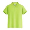 Camisa polo infantil de verão com lapela, manga curta, logotipo personalizado impresso, uniforme escolar para jardim de infância, camiseta publicitária com bordado impresso.