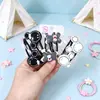 Pinza para el Cabello de Oso Pequeño de Acrílico Estilo Coreano Flor Pinza Lateral para Mechones de Bebé Flequillo Set de Pinzas BB de Dibujos Animados para Niñas