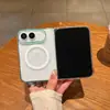 Adecuado para Funda de Teléfono Móvil Iphone18Duo, Funda Plegable Magnética Transparente para Apple 18, Funda Protectora Simple Anticaídas Degradada 17