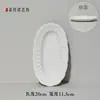 Plato de gres cerámico plato plano plato de gres cerámico de arcilla blanca alta gres pintado a mano gres bajo vidriado