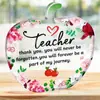 Transfronterizo Nuevo Producto Acrílico Transparente Manzana Día del Maestro Acción de Gracias Graduación Regalo Manualidades Adornos de Escritorio