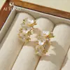 Joyería Aitong: Exquisitos Pendientes de Flor de Camelia con Temperamento Elegante, Frescos y Sofisticados, Pendientes Minimalistas, Versátiles para el Uso Diario