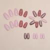 Color rosa dulce salto lentejuelas brillo uñas verano corto ballet moda europea y americana usar uñas uñas