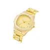 Popular Transfronterizo Oro y Plata Gama Alta Negocios Árabe Literal Calendario Real Correa de Acero Reloj para Hombre Venta Directa de Fábrica