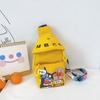 Estilo celebridad de internet bolsa de pecho para niños nueva moda estudiante lona pequeña bolsa de hombro ins Todo combina bolsa de mensajero de Superman pan