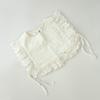 Servilleta de Babas para Bebé Nueva, Babero de Encaje con Volantes de Moda, Chaleco de Princesa, Blusa de Algodón con Encaje para Bebé de Moda