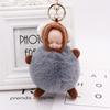 Colgante de Bolsa de Muñeca Linda Llavero de Muñeca Linda Durmiendo Colgante de Muñeca de Peluche Llavero de Coche Regalo