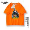 Camiseta de manga corta Wild Robot, ropa familiar con cuello redondo y estampado periférico para niños, para hombres y mujeres.