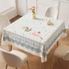 Mantel de comedor fresco y sencillo, impermeable, a prueba de aceite, lavable, resistente al calor, tacto de alta gama, mantel de uso doméstico, protector de escritorio, cubierta de mesa
