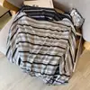 Artículos Populares de Alta Calidad de las Trece Líneas ~ Camisetas de Manga Larga Rayadas de Moda para Mujer, Buena Textura, Efecto Adelgazante en la Cintura, Tops Casuales y Versátiles