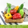 Adornos de Modelo de Frutas y Verduras de Simulación Plástico Falso Fruta Exhibición Decoración Accesorios de Pan Herramientas de Educación Temprana para Niños Accesorios