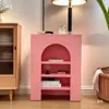 Gabinete Decorativo de Chimenea de Entrada Colorido Dopamina Estilo Crema Gabinete de Almacenamiento de Fondo para Transmisión en Vivo Exhibición Simple Vitrina