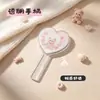 Espejo de maquillaje de mano con forma de corazón inspirado en la dopamina, diseño lindo de dibujos animados, transparente y portátil, perfecto para retoques rápidos sobre la marcha, un miniespejo para niñas
