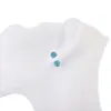 Brincos de tarracha em aço titânio médico com bola cravejada de diamantes, cabeça dupla, bola Shambhala, tarracha para cartilagem da orelha, fio coreano, 6 mm, agulha fina 0,8