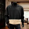 Sudadera de cuello redondo para hombre, estilo casual de invierno, nuevo diseño con forro polar y engrosado para mayor calidez, adecuada para estudiantes y proporciona protección contra el frío
