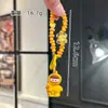 Llavero de Cadena con Cuentas de Muñeco de Dibujos Animados Ding Chicken Cub Colgante Lindo para Bolsos de Niñas Cadena Decorativa para Coche Regalo Venta al por Mayor