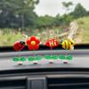 Decoración de escarabajo sacudiendo la cabeza para coche transfronterizo, nueva abeja flor, consola central del coche, salpicadero, regalo, decoración