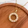 Colar Leve Luxo Nicho Anel Pérola Colar Acessórios Moda Simples Dia dos Namorados Chinês Corrente da Clavícula Cruzamento Venda Quente Corrente de Suéter