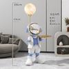Decoração de piso grande de astronauta de luxo leve, armário de TV, decoração de sofá lateral, clube de hotel, mudança para nova residência