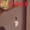 Madera de haya animal zodiacal talla de madera cadena para teléfono llavero caballo, oveja, mono, cerdo, perro y gallo, estilo de pareja, lindo amuleto para bolso
