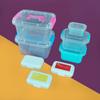 Caja de Almacenamiento de Plástico Transparente Portátil Color Cristal Lodo Espacial Arcilla Caja de Embalaje Caja de Almacenamiento de Perlas para Lavandería