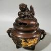 Queimador de incenso de latão Baifu doméstico interno Buddha Line Queimador de incenso Ailwood Sandalwood Top Incenso Deus da Riqueza Buddha Queimador de incenso frontal