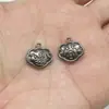 Acessórios para Joias Liga Metálica Vintage Cor de Bronze Pingente de Paz e Felicidade Pulseira Colar DIY Joias Atacado