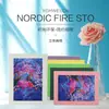 Porta-Retrato Criativo de Papelão 4K 8K A3 A4 Montagem Artesanato Infantil de Jardim de Infância Pintura Porta-Retrato Adesivo de Parede Sem Necessidade de Furação
