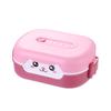 Almoço infantil trabalhador de caixa de micro-ondas forno de aquecimento tigela de arroz com tampa lancheira terno bento box local de origem venda quente impressão a cores