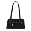 Bolso Boston Casual Simple Estilo Coreano para Llevar a Mano para Mujer 2025 Invierno Nuevo Estilo de Alta Gama Estilo Extranjero Bolso de Hombro Único