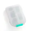 Caja de Medicina Pequeña Portátil al por Mayor, Caja de Medicina Portátil de Doble Capa, Plegable, Sellada y a Prueba de Humedad, Pastillero de Viaje de 10 Compartimentos en Stock