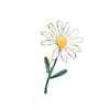 Novedad Primavera y Verano Artesanía de Esmalte Margarita Girasol Broche Sencillo Tendencia de Moda para Mujer Accesorios de Pin para Chaqueta Ropa