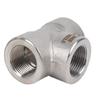 Codo Recto de Tres Vías con Rosca Interna, Acero Inoxidable Forjado 304 316 Rosca Interna NPT Resistente a Alta Presión