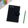 Hebilla de succión cubierta de PU carcasa de cuero suave para cuaderno sándwich de cartón esponja banco de succión magnética cuaderno de cuenta manual